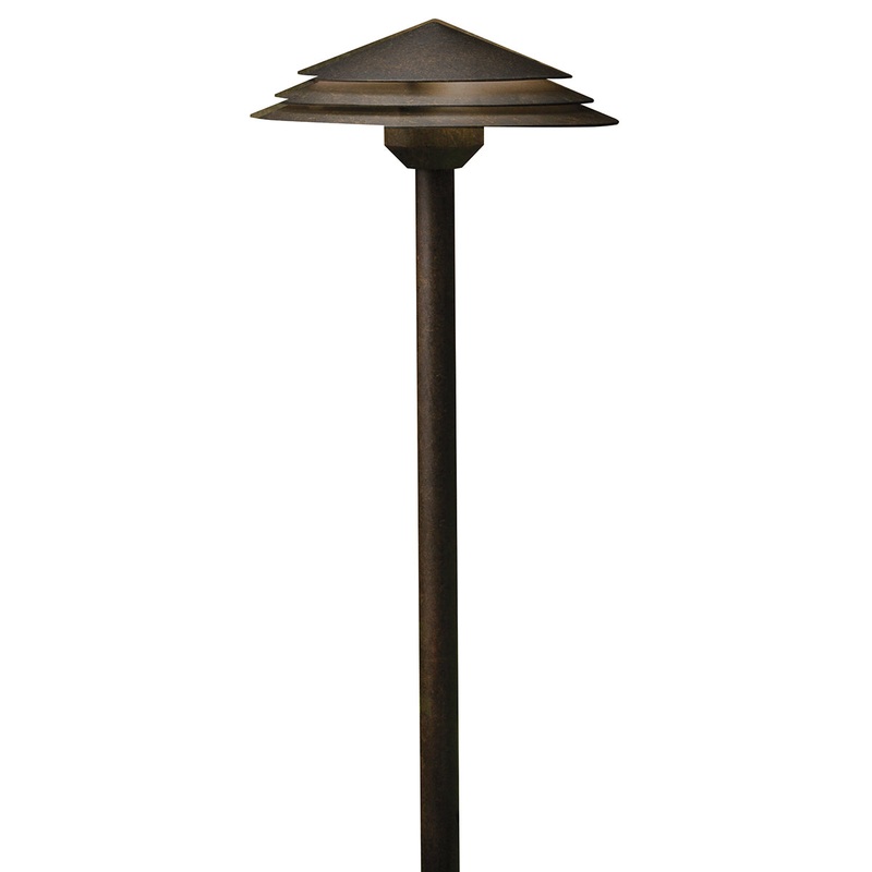 Kichler 16124AGZ27 LED Path Light, Aged Bronze