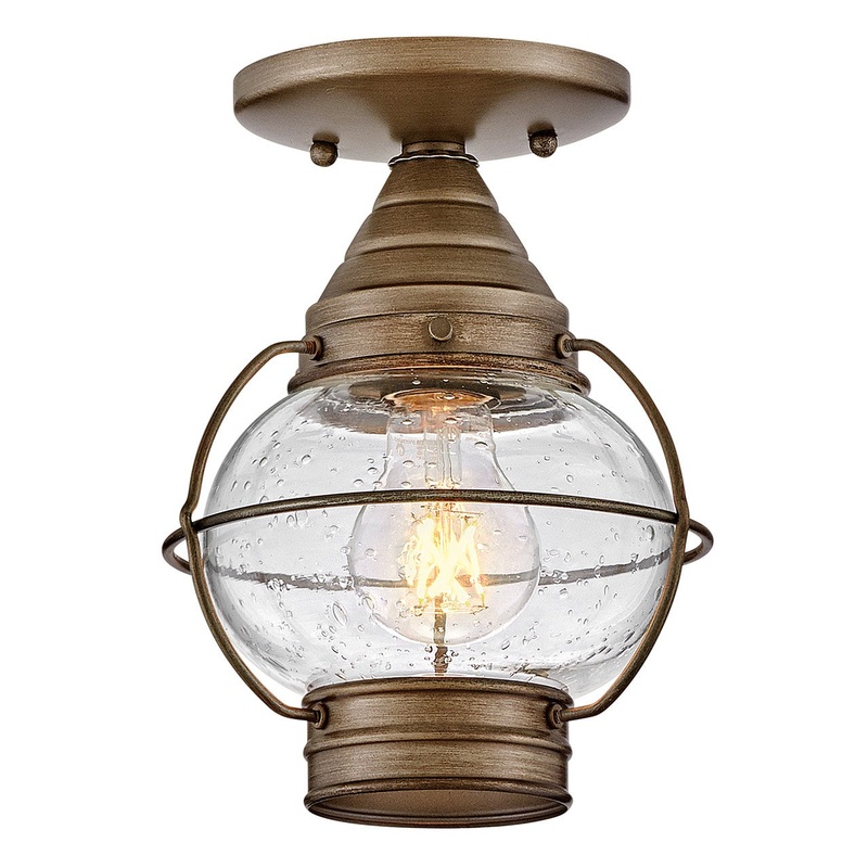 LED Convertible Flush Mount from the Cape Cod Collection in Burnished Bronze Finish by Hinkley