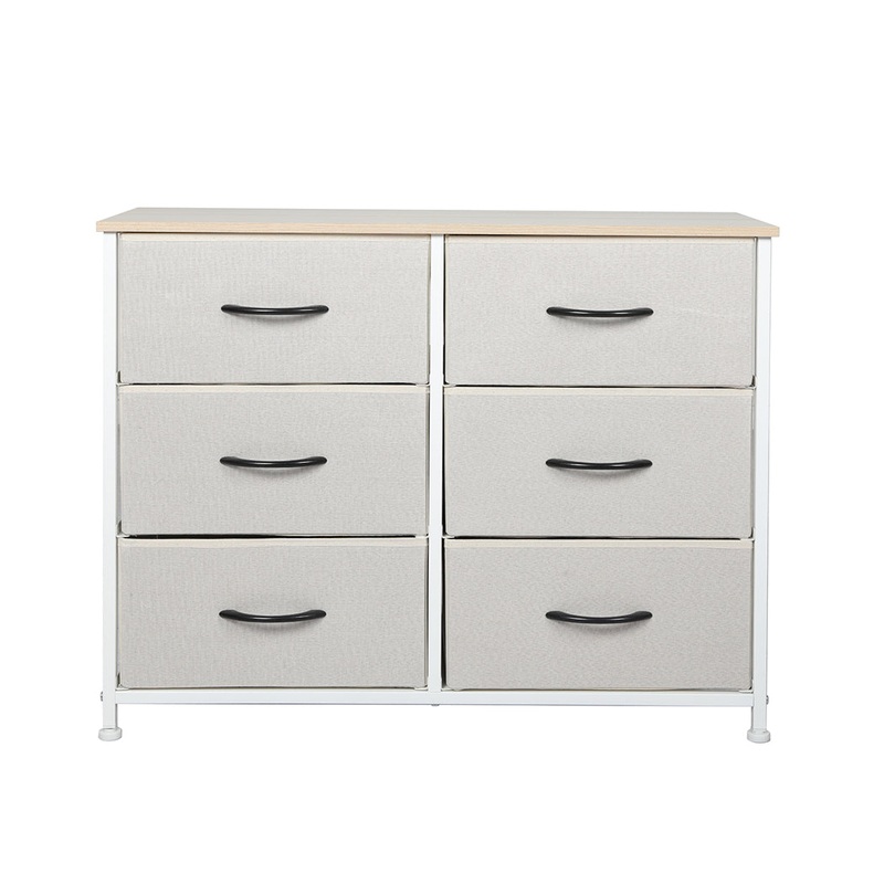 Levede Storage Cabinet Tower Chest Beige