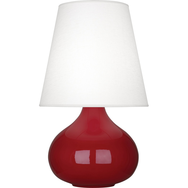 One Light Accent Lamp from the June Collection in Oxblood Glazed Finish by Robert Abbey