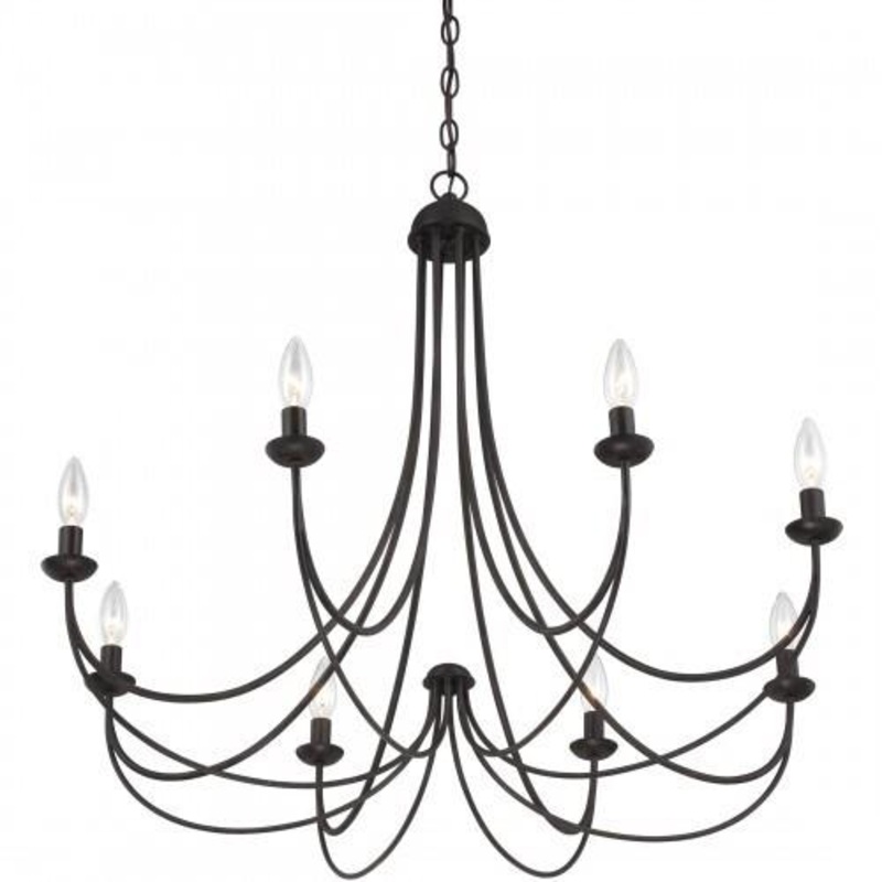 Quoizel MRN5008IB Mirren Chandelier imperial bronze 8lt Chandelier
