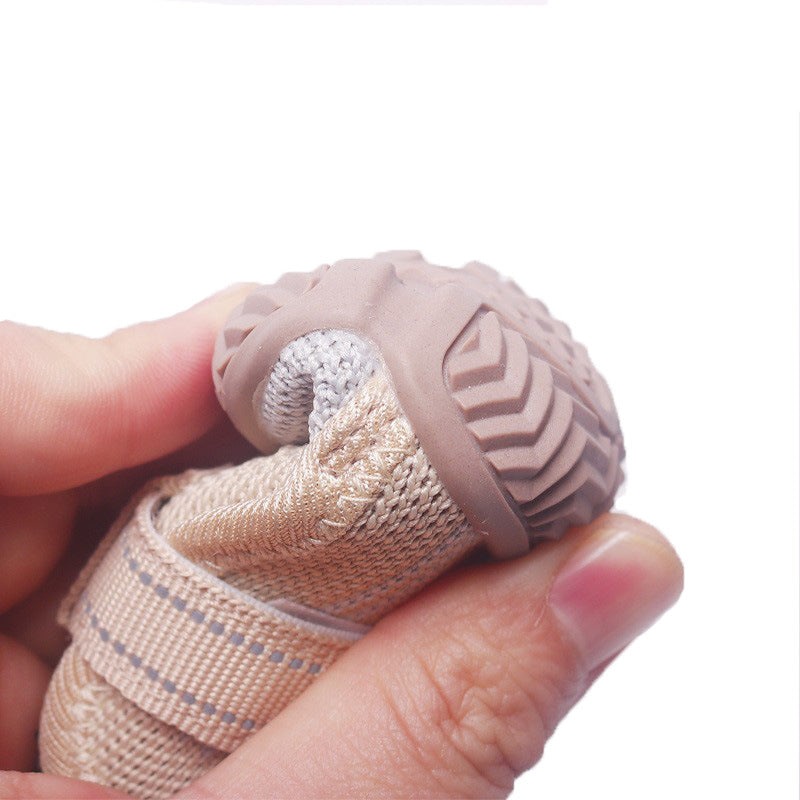 5# Purple Breathable Woven Dog Shoes for Small to Medium Dogs – Non-Slip, Durable, Anti-Dirty Paw Protectors