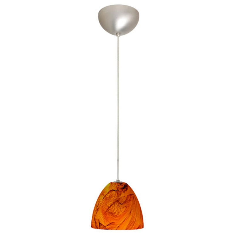 Besa 1JC-4470HB-SN Vila One Light Pendant Satin Nickel