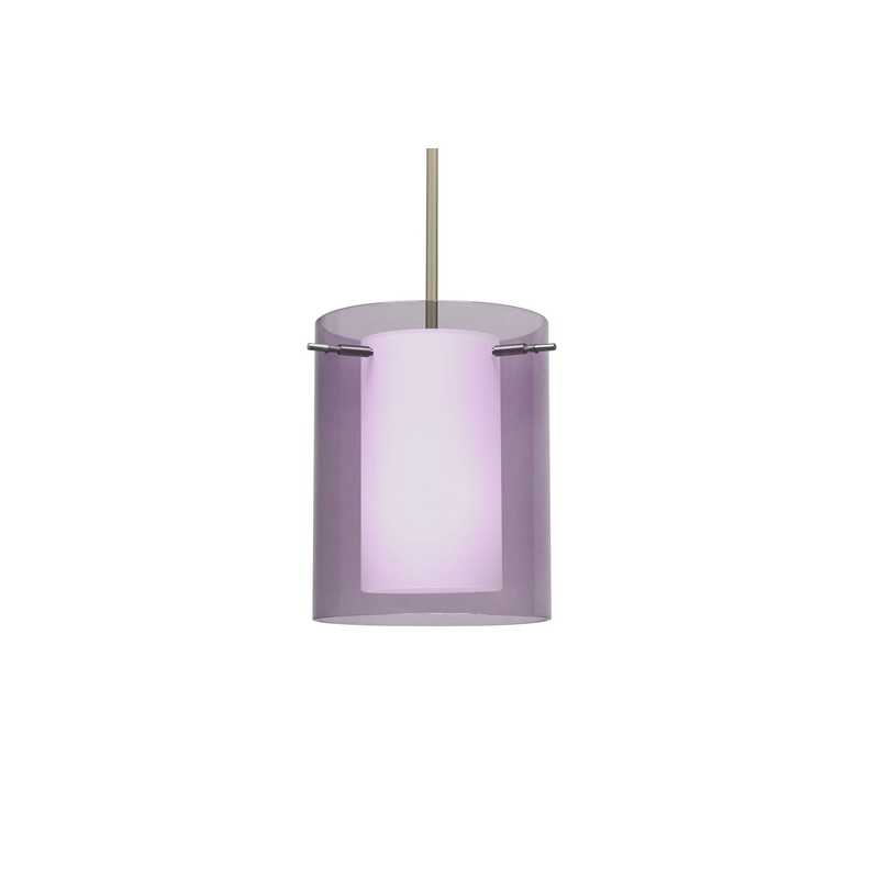 Besa 1TT-A00607-SN Pahu One Light Pendant Satin Nickel