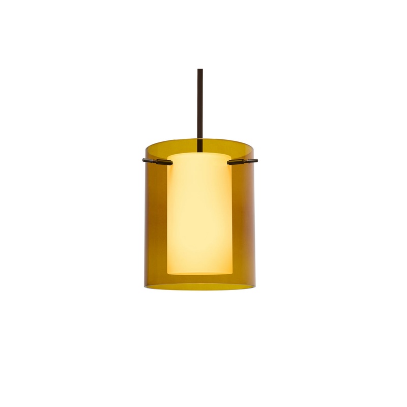 Besa 1TT-G00607-BR Pahu One Light Pendant Bronze
