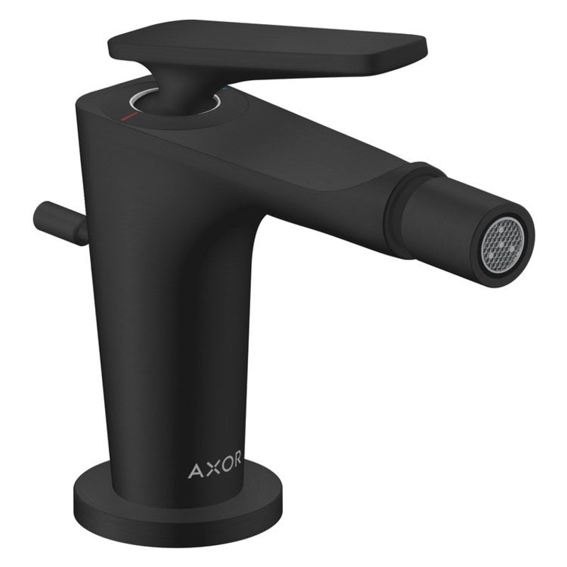 Bidet Faucet Citterio C 1 Lever ADA Matte Black Pop-Up 1 Hole 1.5 Gallons per Minute