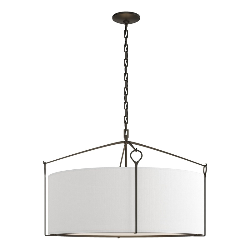 Bow Large Pendant Black Natural Anna Shade (SF)