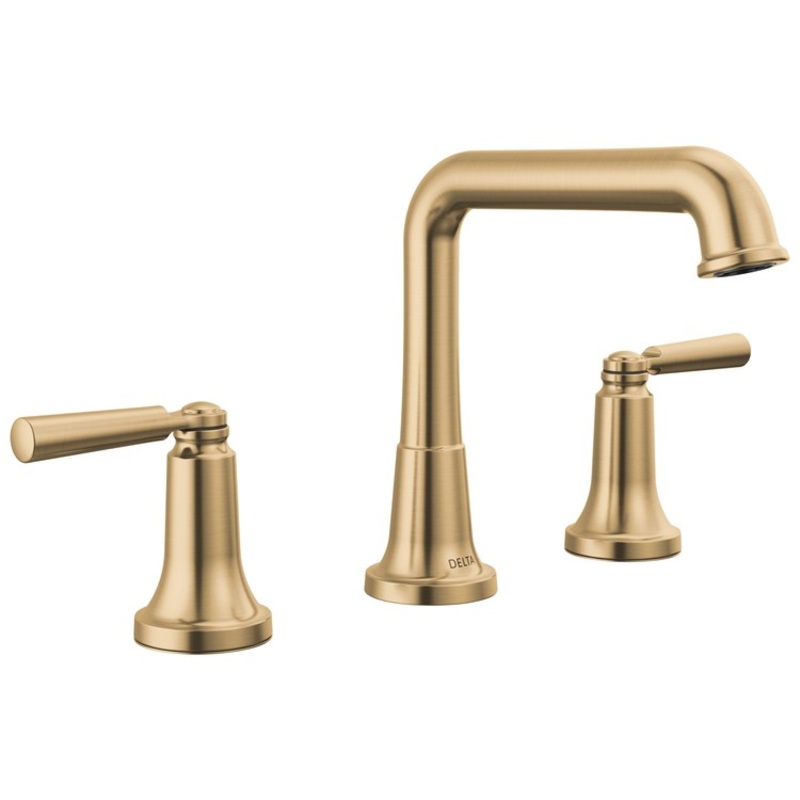 Lavatory Faucet Saylor Widespread 2 Lever ADA WaterSense Brilliance Champagne Bronze 1.2 Gallons per Minute 4-15/16 Inch