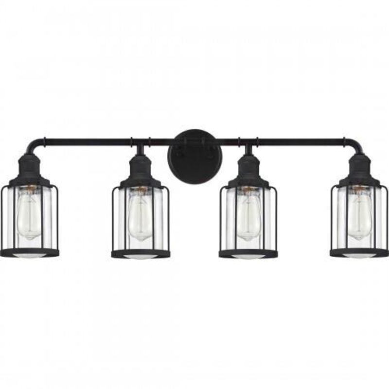 Quoizel LUD8634EK Ludlow Bath 4 light earth black Bath Light