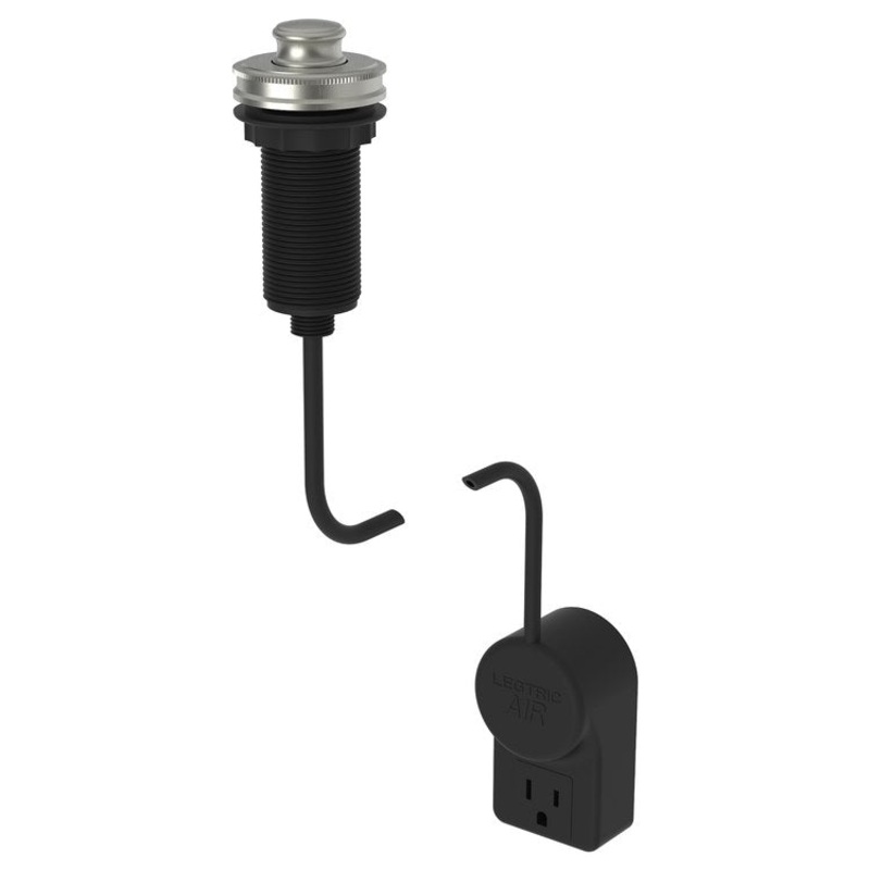 Air Activation Switch Taft Disposer with Power Adapter Satin Nickel PVD Brass