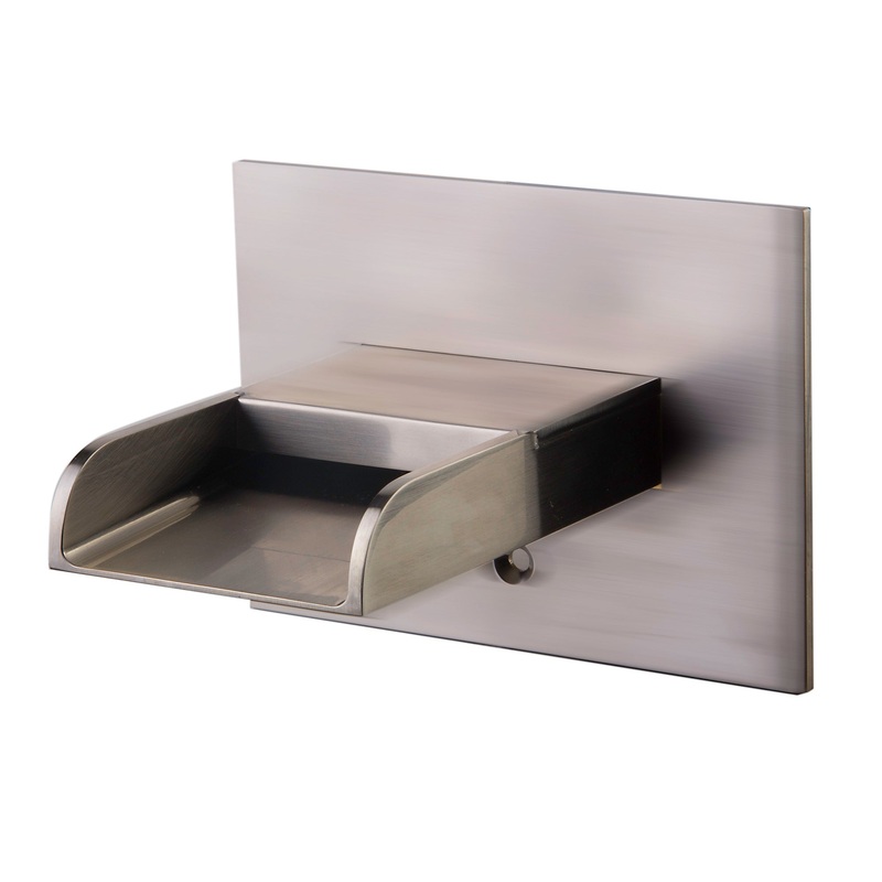 ALFI brand AB5901-BN Brushed Nickel Waterfall Tub Filler