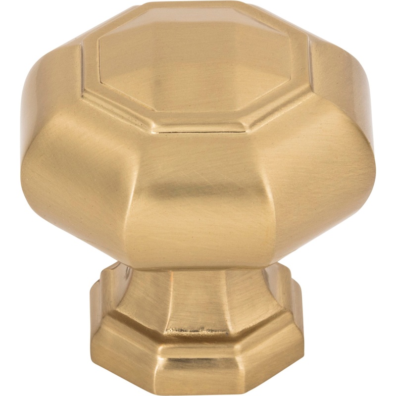 Atlas Homewares Elizabeth Knob 1 1/4 inch Warm Brass