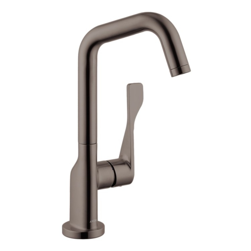 Bar Faucet Citterio Deck Mount 1 Lever ADA Brushed Black Chrome 1.5 Gallons per Minute