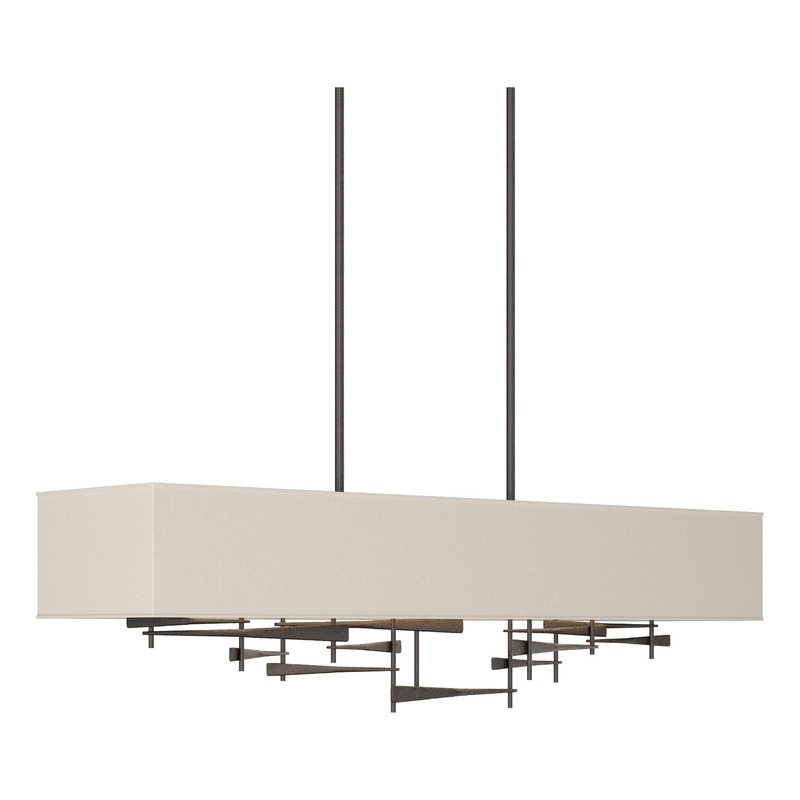 Cavaletti Pendant Oil Rubbed Bronze Flax Shade (SE)