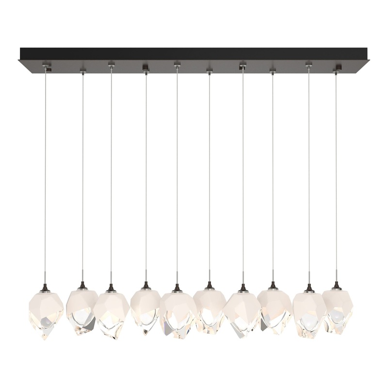 Chrysalis 10-Light Small Crystal Pendant Oil Rubbed Bronze White Crystal (WP)