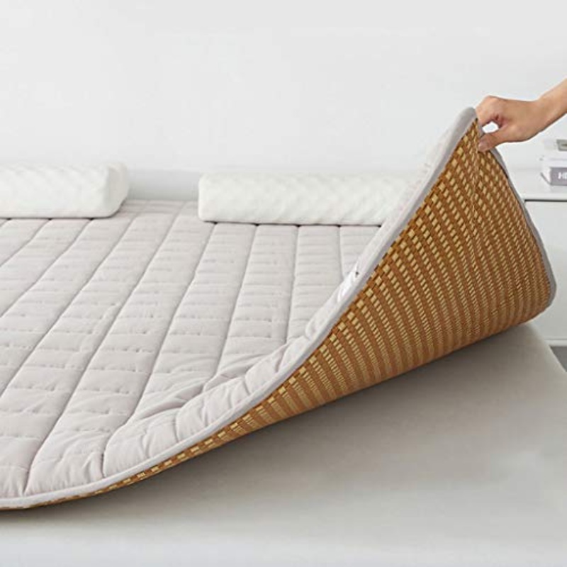 GLzcyoo Giapponese Piano Materasso futon Materasso, Addensare Tatami Sleeping Pad Pieghevole Rotolo su Materasso Ragazze dei Ragazzi Dormitorio Materasso Pad Bambini, su Due Lati Inverno ed Estate