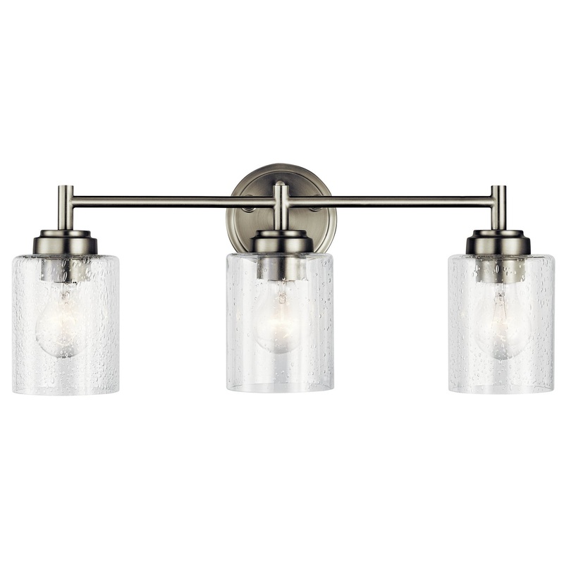 Kichler 45886NI Three Light Bath, Brushed Nickel