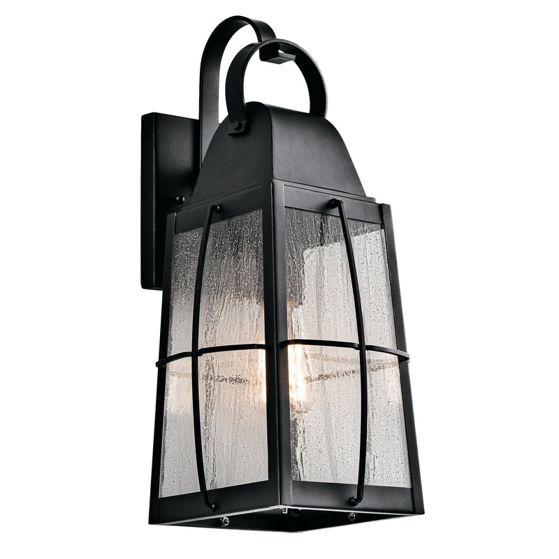 Kichler 49553BKT One Light Outdoor Wall Mount, Textured Black