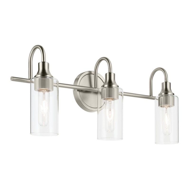 Kichler 55211NI Three Light Bath, Brushed Nickel