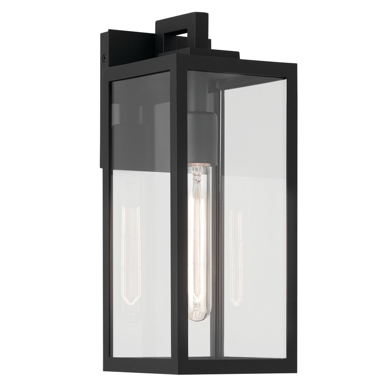 Kichler 59111BKT One Light Outdoor Wall Mount, Textured Black