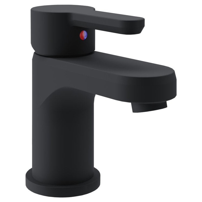 Lavatory Faucet Solarity 1 Lever ADA WaterSense Matte Black 1.0 Gallons per Minute Deck Mount Push-Pop 1 Hole