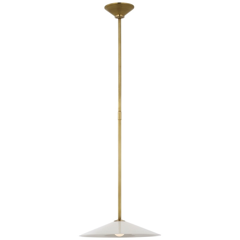 LED Pendant from the Ponce Collection in Hand-Rubbed Antique Brass Finish by Visual Comfort Signature