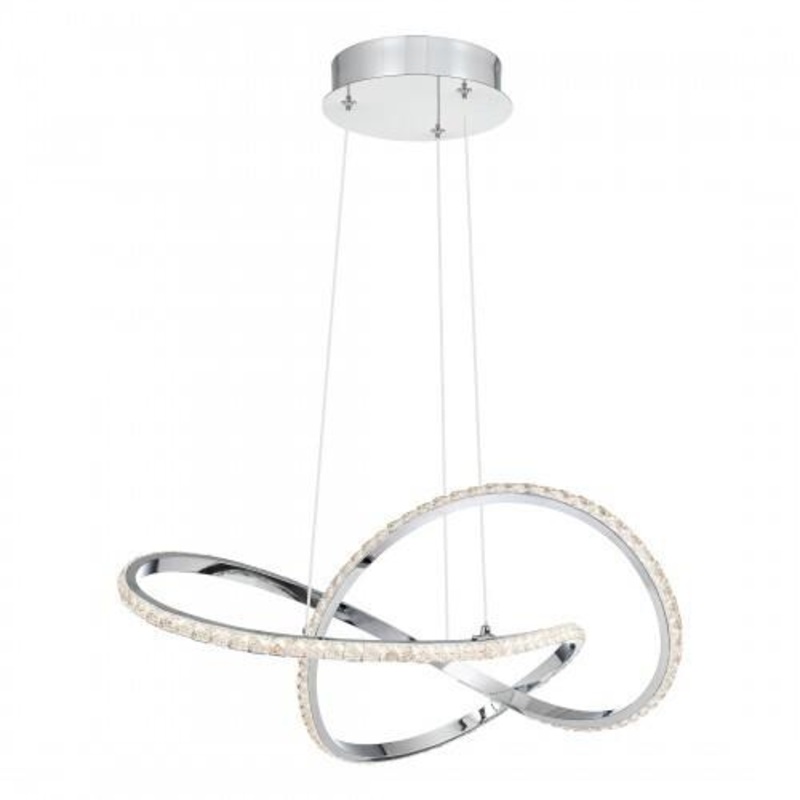 Quoizel PCRUM2818C Rumi Pendant led light polished chrome Pendant