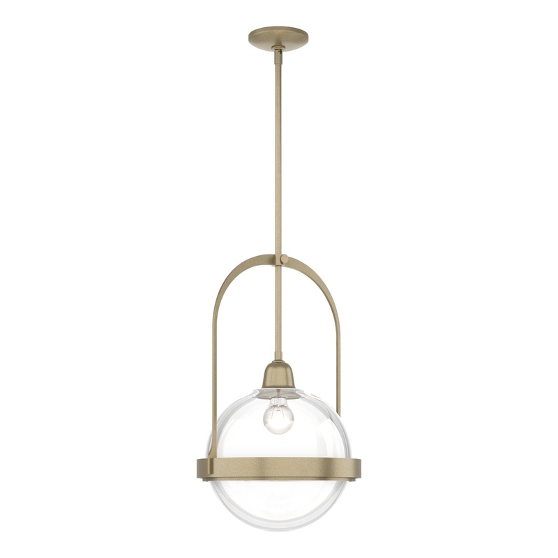 Atlas Pendant Soft Gold Clear Glass (ZM)