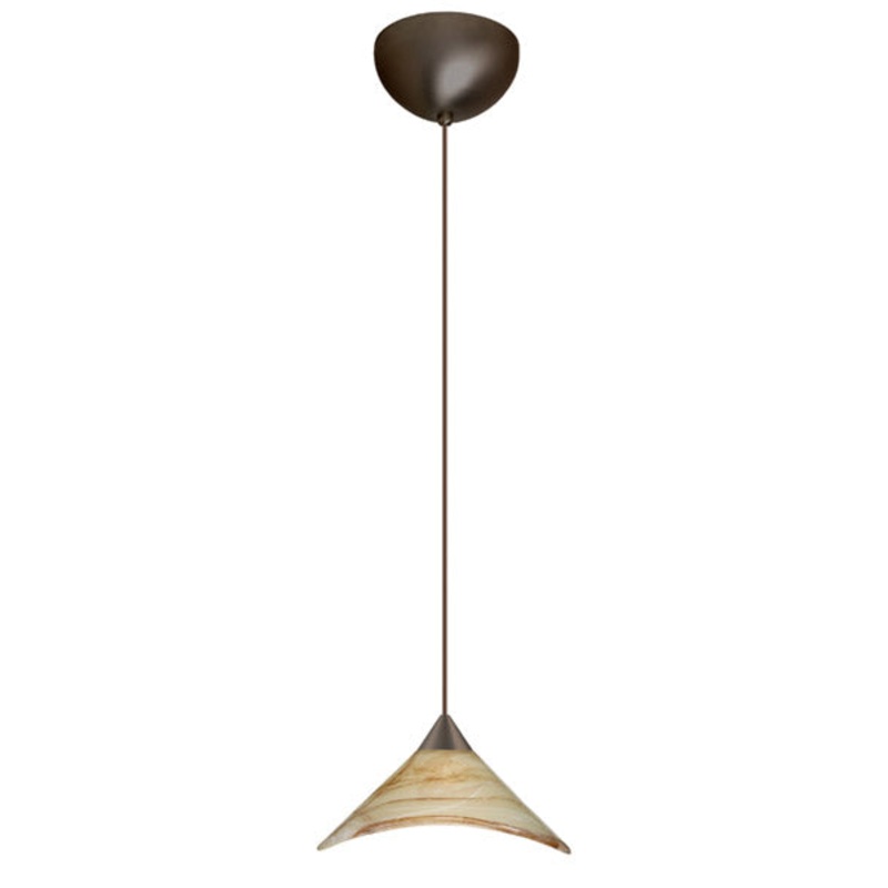 Besa 1XC-191383-BR Hoppi One Light Pendant Bronze