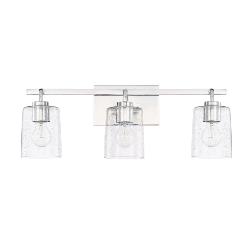 Capital Lighting 128531CH-449 Greyson 3 Light Vanity Chrome