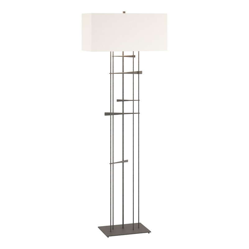 Cavaletti Floor Lamp Natural Iron Natural Anna Shade (SF)