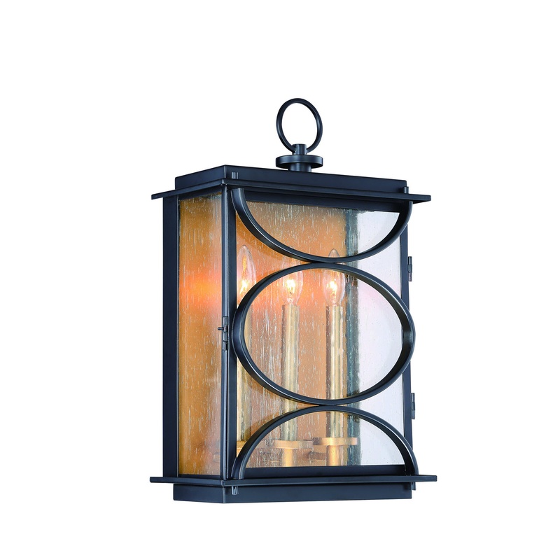 Craftmade ZA1922-MNPAB Hamilton Three Light Wall Mount Midnight/Patina Aged Brass (Discontinued)