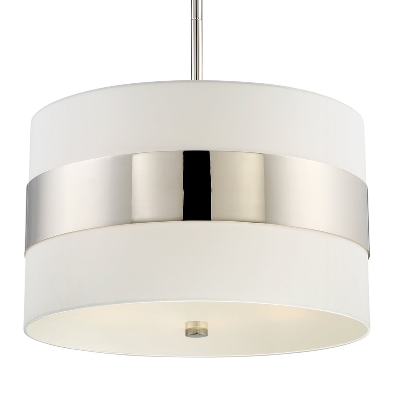 Crystorama 297-PN Grayson Five Light Chandelier Polished Nickel