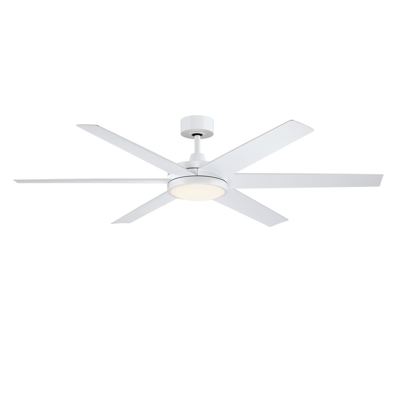 Fanimation FPD6605MW Brawn 64″ Ceiling Fan Matte White