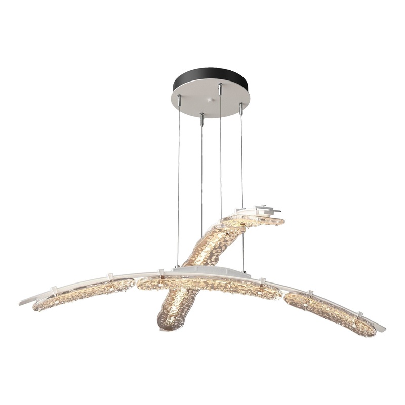 Glissade Double Large LED Pendant White