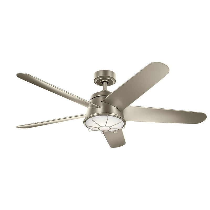 Kichler 310072NI 54″ Ceiling Fan, Brushed Nickel