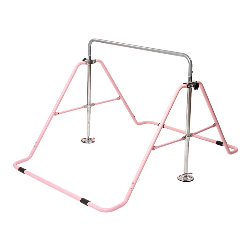 Kids Gymnastics Bars Training Horizontal Bar Monkey Kip Bar Pink