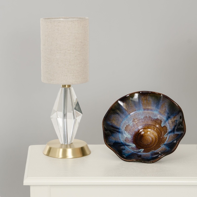 One Light Table Lamp from the Bryson Collection in Satin Brass Finish by House of Troy