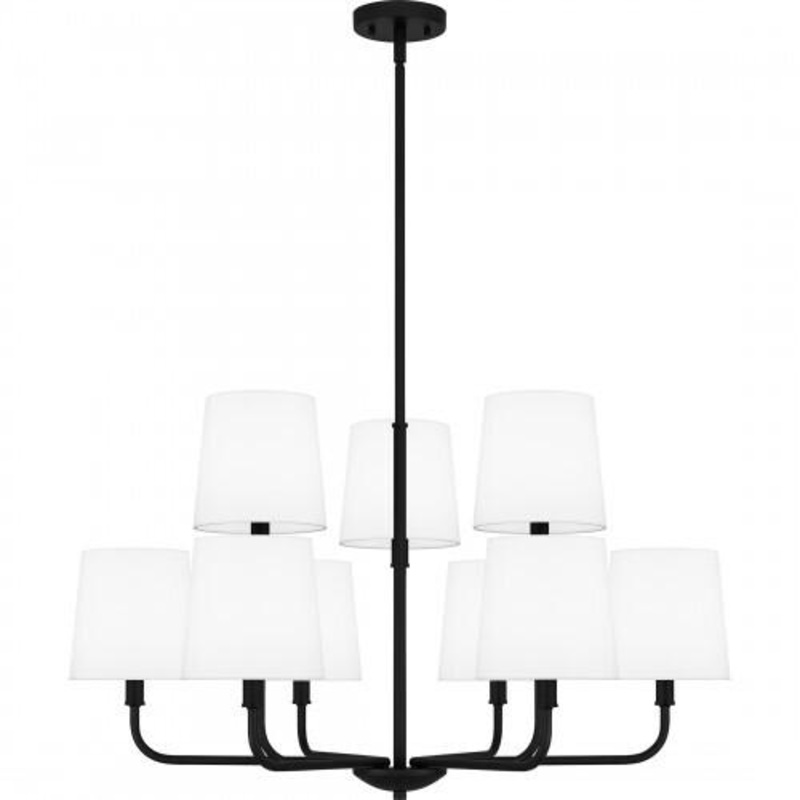 Quoizel GGR5032MBK Gallagher Chandelier 9 lights matte black Chandelier