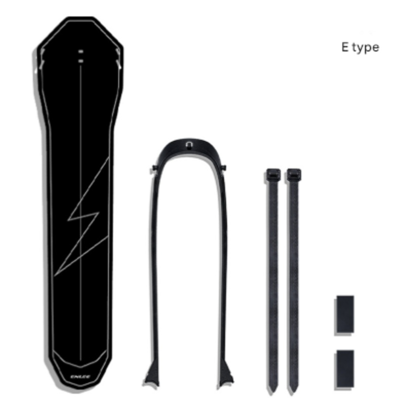 Style E Black Lightweight Bicycle Rear Mudguard – Adjustable PP5 Fender for MTB, Road & Folding Bikes (NOT for V-Brakes)