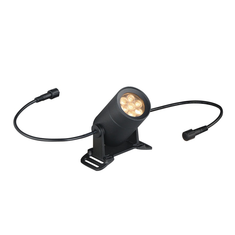 Tree Hugger Individual Spot Light with Coloured Lenses Black