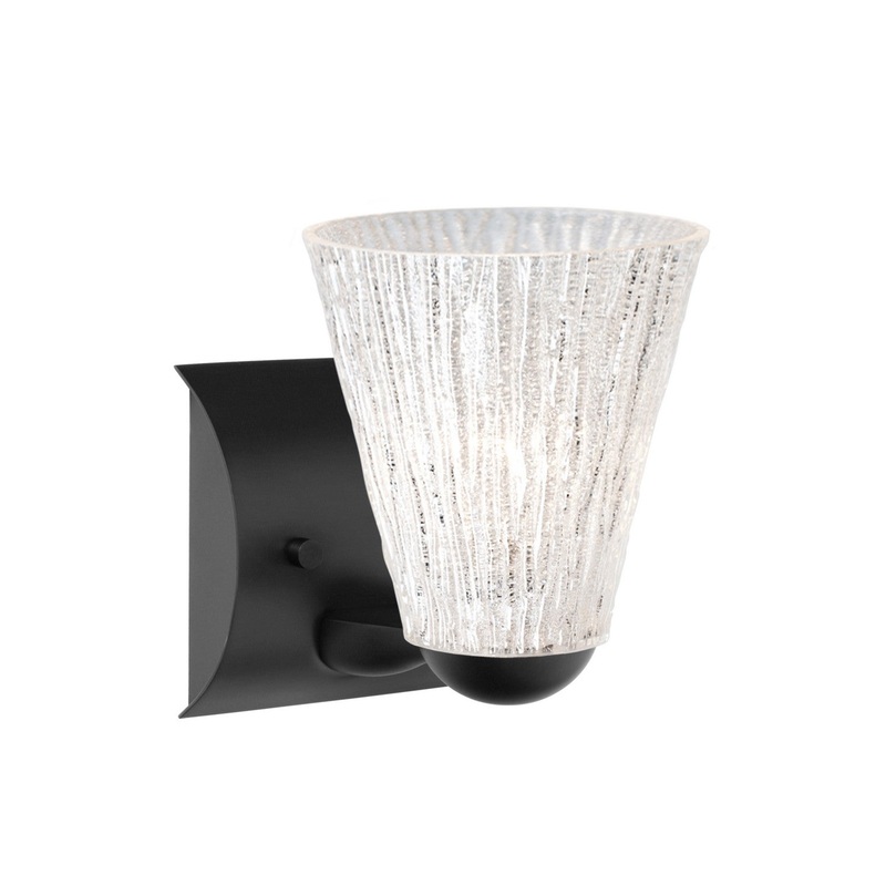 Besa 1WZ-NICO5GL-BK Besa Nico 5 Mini Sconce One Light Wall Sconce Black