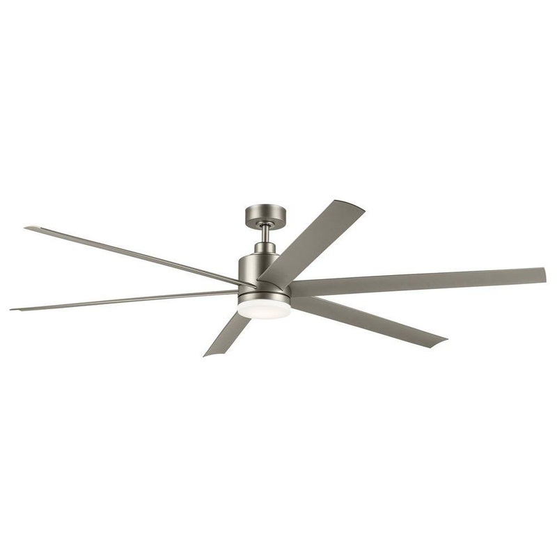 Loa 80″ Ceiling Fan Painted Brushed Nickel