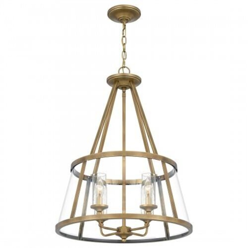 Quoizel BAW1820WS Barlow Pendant 4 light weathered brass Pendant