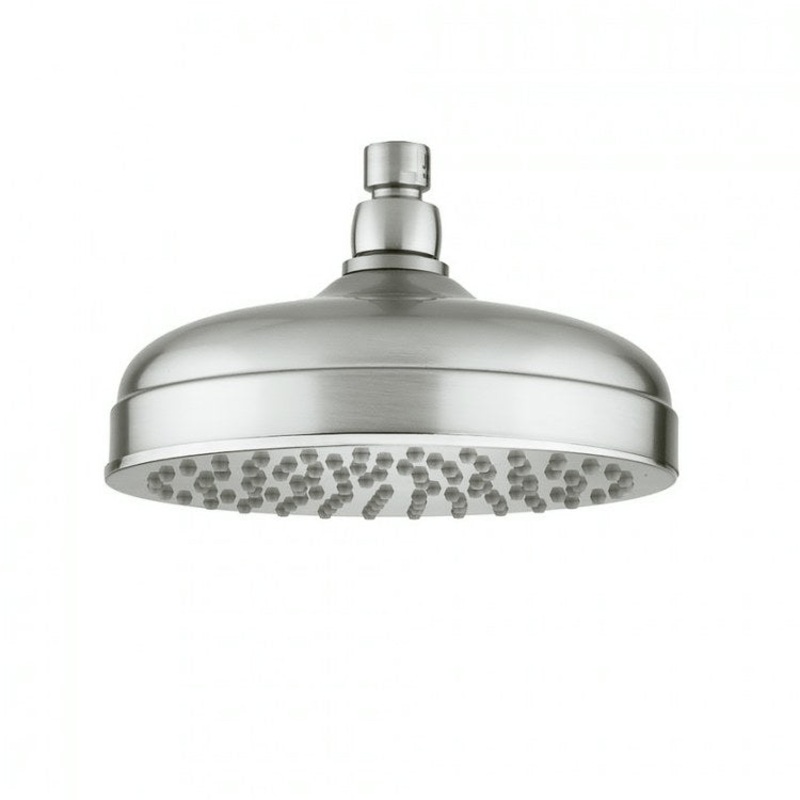 Showerhead Rain Machine 1 Function Extra Velocity Polished Chrome 8 Inch 1.75 Gallons per Minute Full Rain/Easy Clean