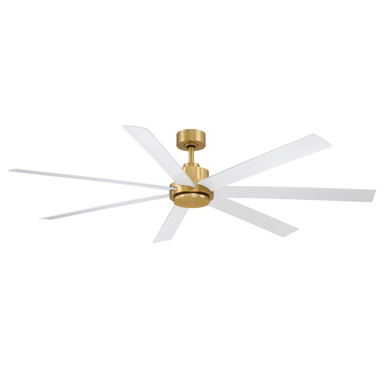 72″Ceiling Fan from the Pendry 72 Collection in Brushed Satin Brass Finish by Fanimation