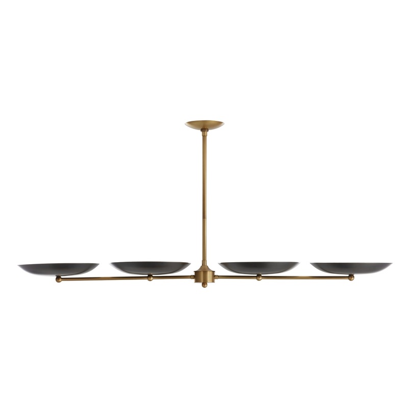 Arteriors 89015 Griffith Four Light Chandelier Bronze