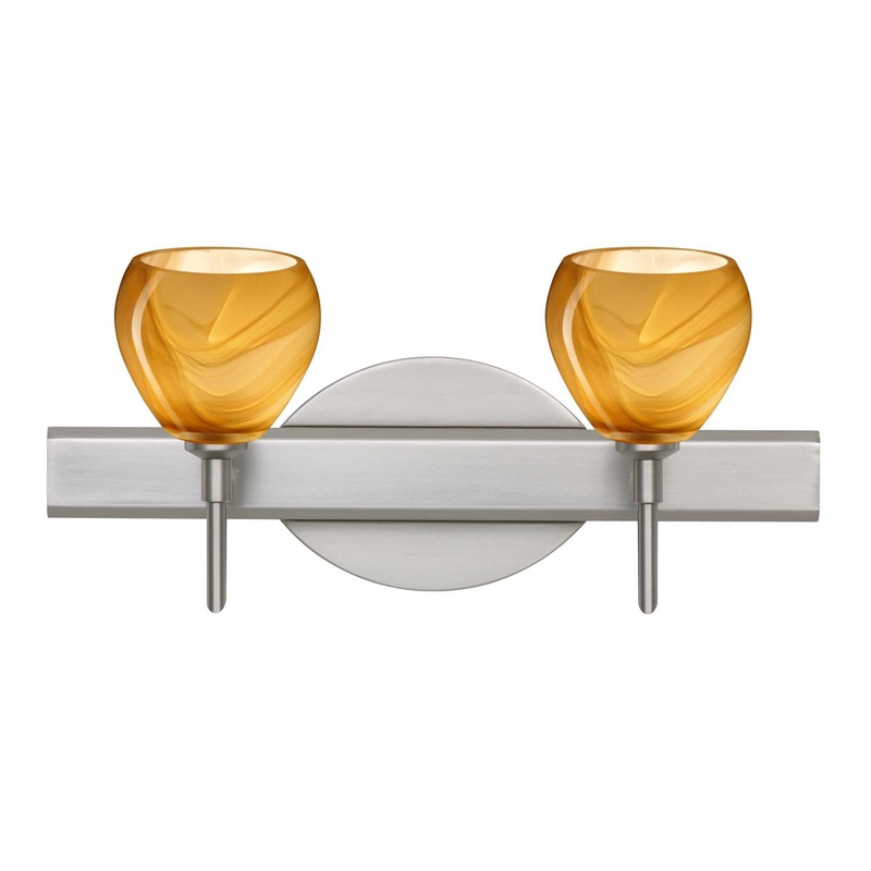 Besa 2SW-5605HN-SN Tay Tay Two Light Wall Sconce Satin Nickel