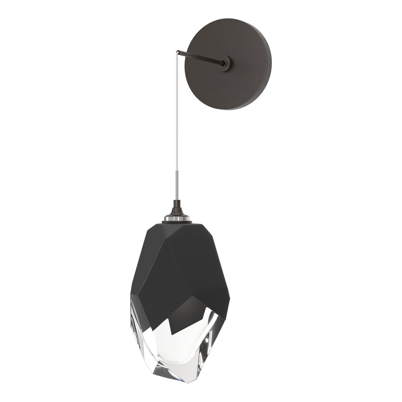 Chrysalis Large Low Voltage Sconce Oil Rubbed Bronze Black Crystal (BP)