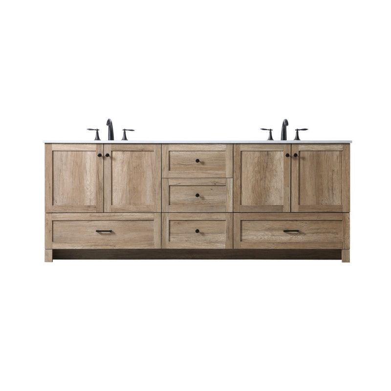 Elegant Lighting VF2884DNT Soma Double Bathroom Vanity Natural Oak